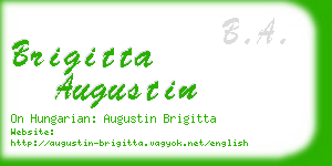 brigitta augustin business card
